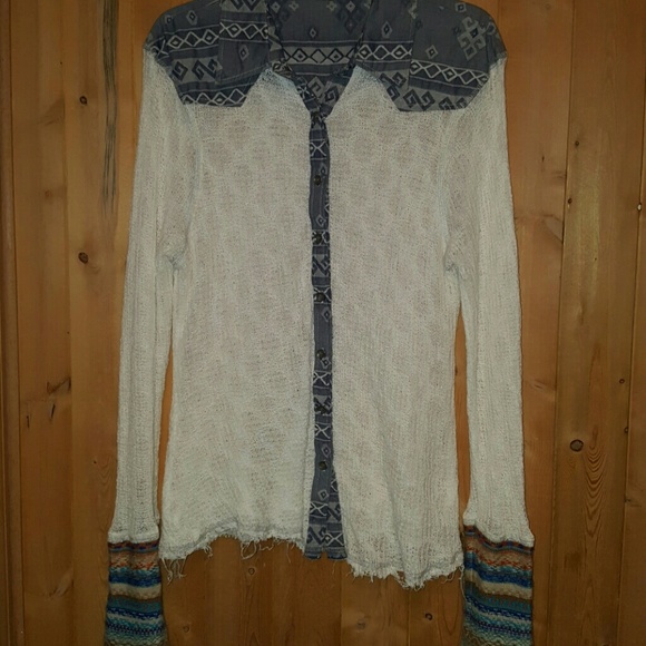 gimmicks by BKE Tops - Gimmicks rough edge button up shirt size large